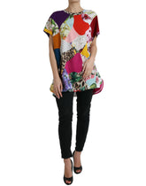 Dolce & Gabbana Multicolor Patchwork Cotton Silk Blouse Top -   -  Dolce & Gabbana.